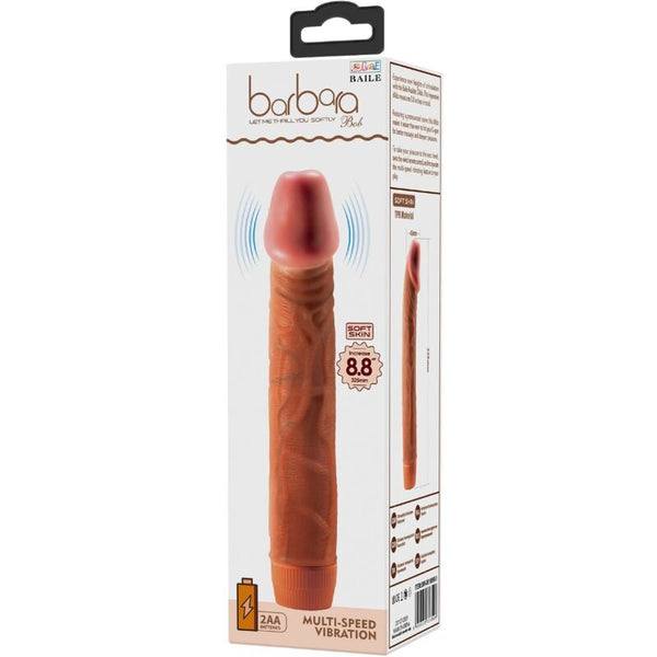 Bob vibrador realístico 22.5 cm mulato