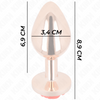 Kink plug anal oro rosado rosa roja m
