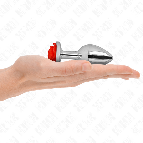 Kink plug anal rosa roja talla m