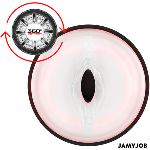 Jamyjob storm masturbador vagina automático 10 modos rotación y empuje