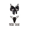 Subblime 955199 set sujetador con lazo negro ajustable s m