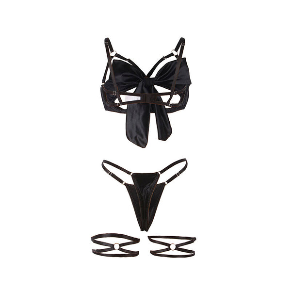 Subblime 955199 set sujetador con lazo negro ajustable s m