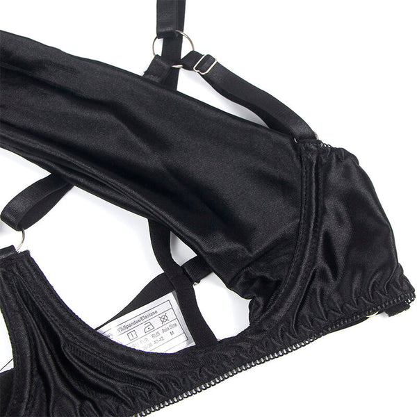 Subblime 955199 set sujetador con lazo negro ajustable s m