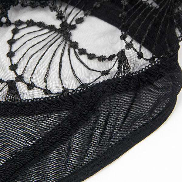 Subblime 955229 body transparente con encaje hueco negro l xl