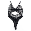 Subblime 955229 body transparente con encaje hueco negro l xl