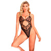 Subblime 955229 body transparente con encaje hueco negro l xl