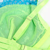 Subblime 955328 set sujetador con encaje y ligueros verde y azul l xl