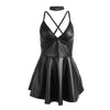 Subblime 955380 vestido con tirantes de cuero negro l xl