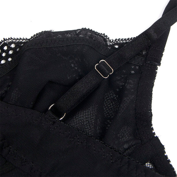 Subblime 955625 body de encaje con cierre inferior negro l xl