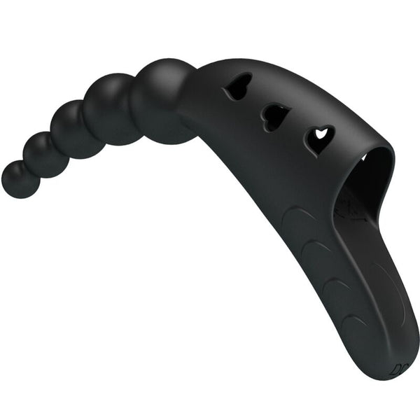 Jordin vibrador de dedo 10 vibraciones negro