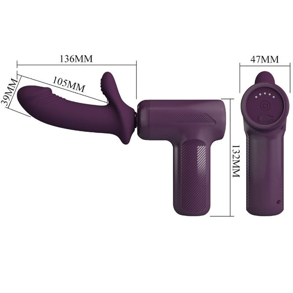 Pretty dj scholar masajeador 5 configuraciones morado
