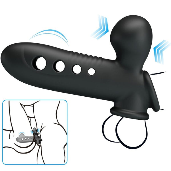 Pretty crane funda para pene con airbag negro