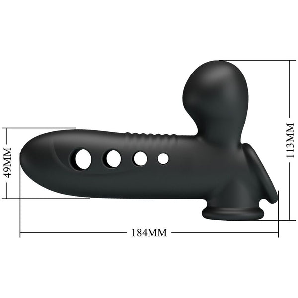 Pretty crane funda para pene con airbag negro