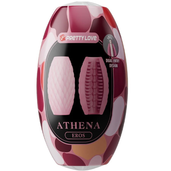 Pretty athena eros masturbador masculino silicona rosa