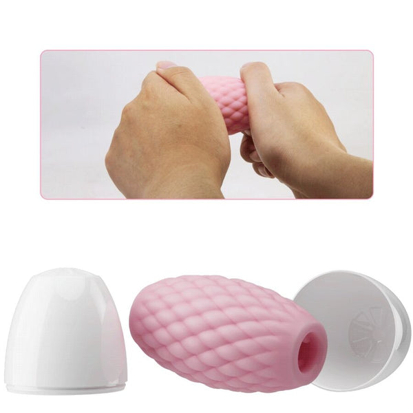 Pretty athena eros masturbador masculino silicona rosa