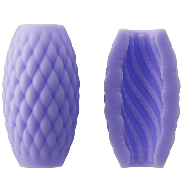 Pretty athena eros masturbador masculino silicona morado