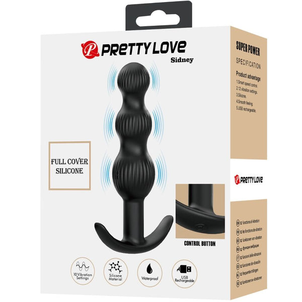 Sidney vibrador anal 10 vibraciones negro