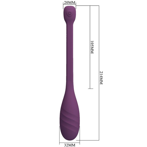 Leviathan vibrador controlado por app morado
