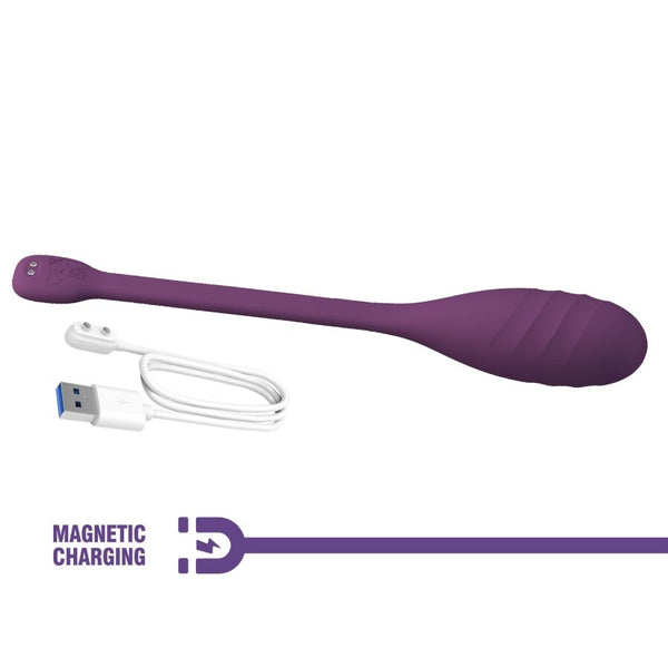 Leviathan vibrador controlado por app morado