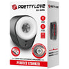 Pretty dj girl masturbador masculino con vibración 5 configuraciones negro