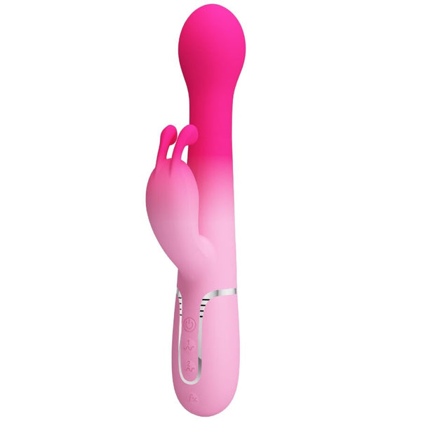 Dejon vibrador rabbit 3 en 1 multifunción rosa