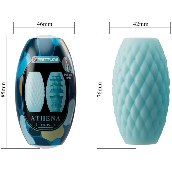 Pretty athena eros masturbador masculino silicona celeste