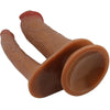 Pretty goran doble dildo realístico natural mulato