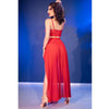 Chilirose cr 4850 set top rojo y leggins con complementos dorados s