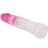 Pretty neron funda realística alargadora de 6 cm para pene rosa