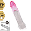 Pretty neron funda realística alargadora de 6 cm para pene rosa