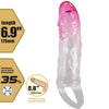 Pretty odes funda realística alargadora de 2 cm para pene rosa