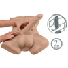 Silexd apollo l torso realístico masculino caramelo