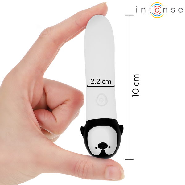 Rico bala vibradora pingüino recargable usb 10 x 2.2 cm