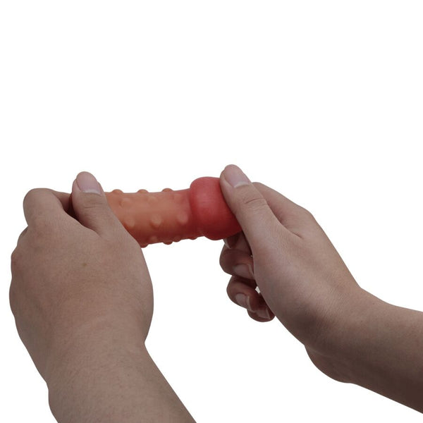Pretty funda para pene apretada y voluminizadora natural