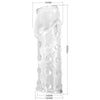 Pretty funda para pene apretada y voluminizadora transparente
