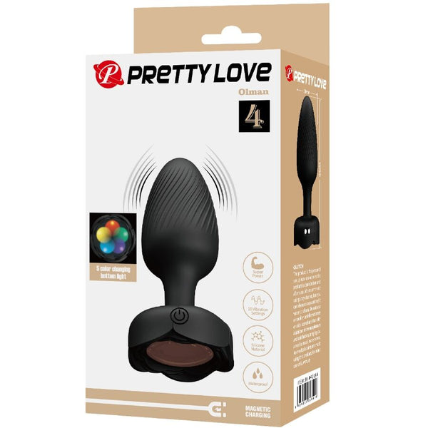 Pretty olman plug anal con luz led 8.8 cm