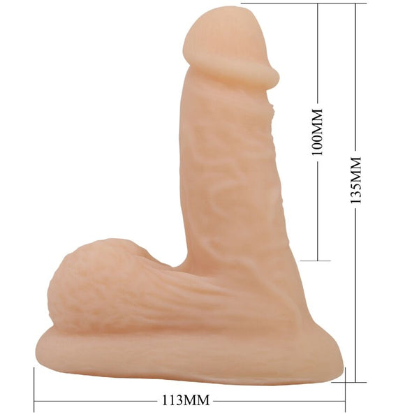 Pretty wildon dildo ultra realístico y elástico 10 cm natural