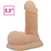 Pretty wildon dildo ultra realístico y elástico 10 cm natural