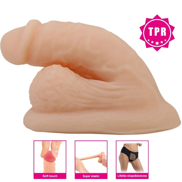 Pretty wildon dildo ultra realístico y elástico 10 cm natural
