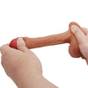 Pretty warnell dildo ultra realístico y elástico 9.5 cm mulato