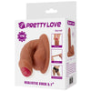 Pretty warnell dildo ultra realístico y elástico 9.5 cm mulato