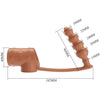 Pretty funda para pene con plug anal natural