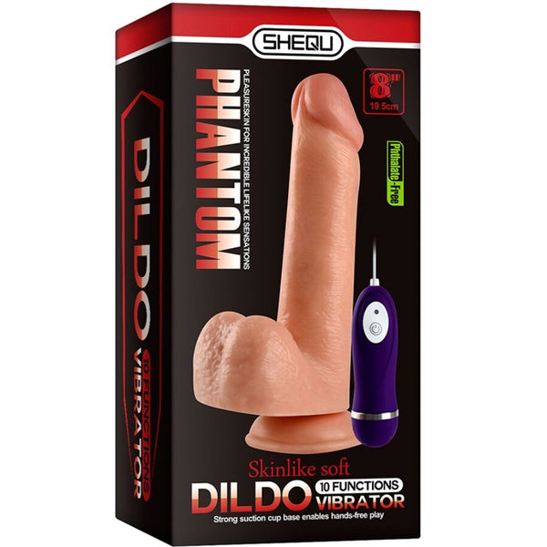 Adam dildo vibrador con control remoto 21 cm