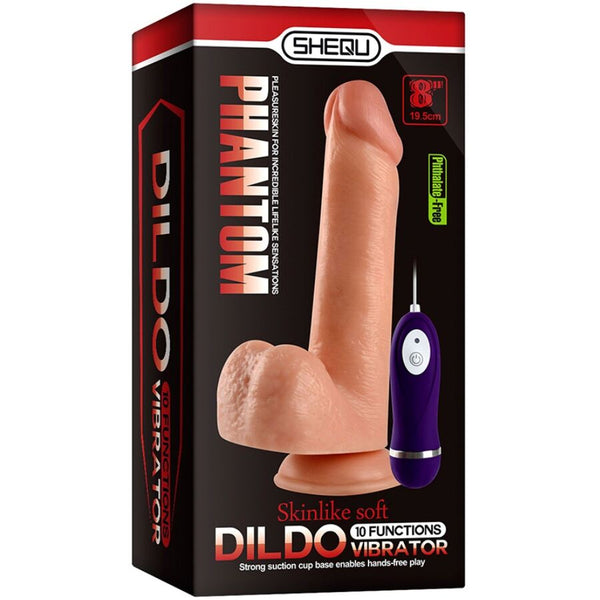 Phantom dildo vibrador con control remoto 20 cm