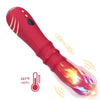 Dildo vibrador estimulador punto a termoajustable rojo