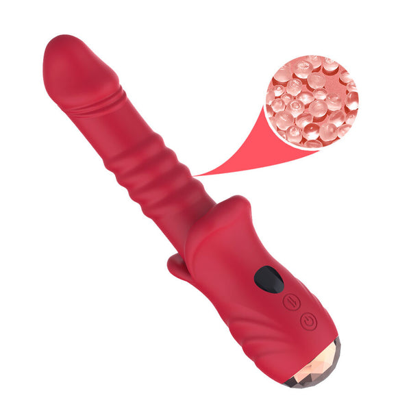 Dildo vibrador estimulador punto a rojo