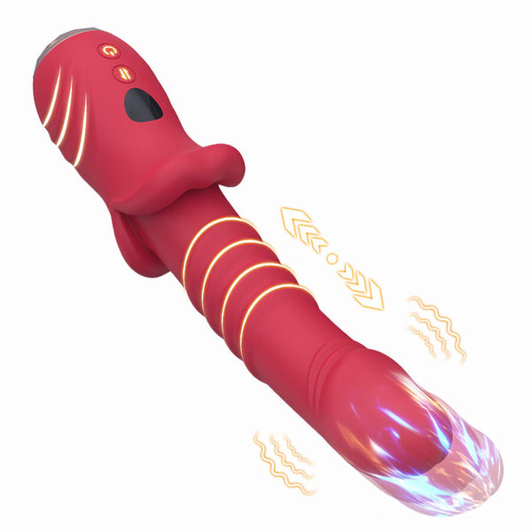 Dildo vibrador estimulador punto a rojo