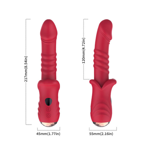 Dildo vibrador estimulador punto a rojo