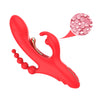 Vibrador estimulador Punto G y clítoris rojo