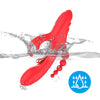 Vibrador estimulador Punto G y clítoris rojo